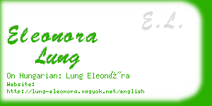 eleonora lung business card